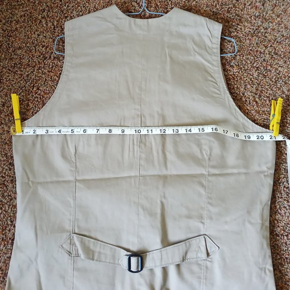 Men's M Medium Woolrich Ruxton Slate Gray Wool Vest 18402 Buttons 3 pockets - Picture 10 of 15